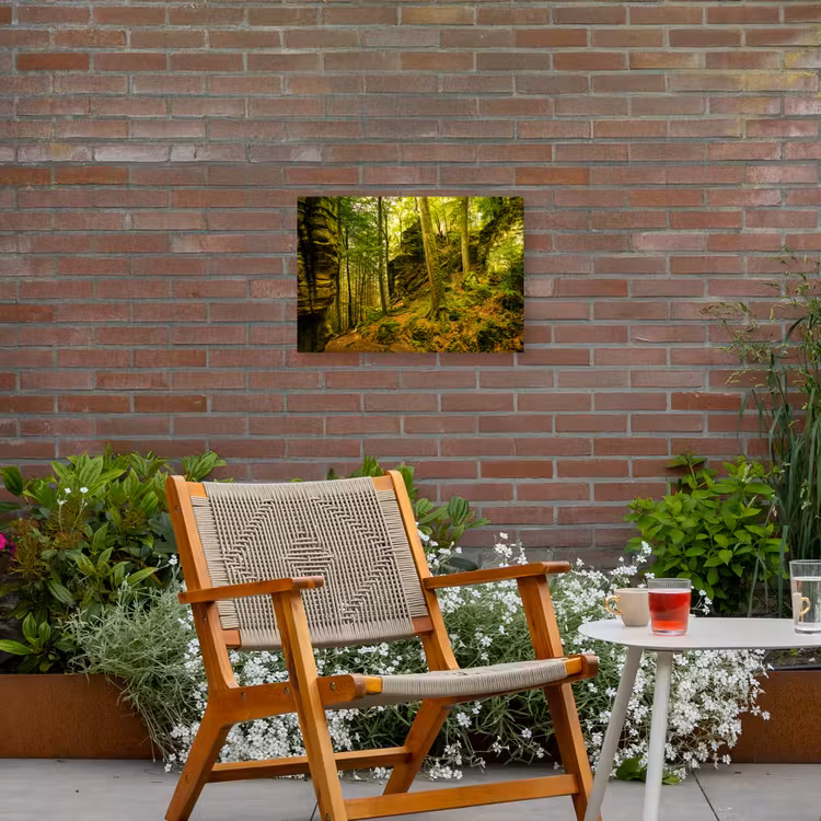 Buiten canvas - Bosrijke rotsformatie — 2