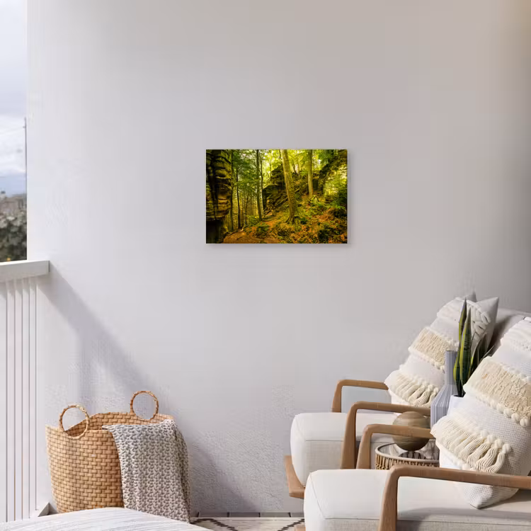 Buiten canvas - Bosrijke rotsformatie — 4