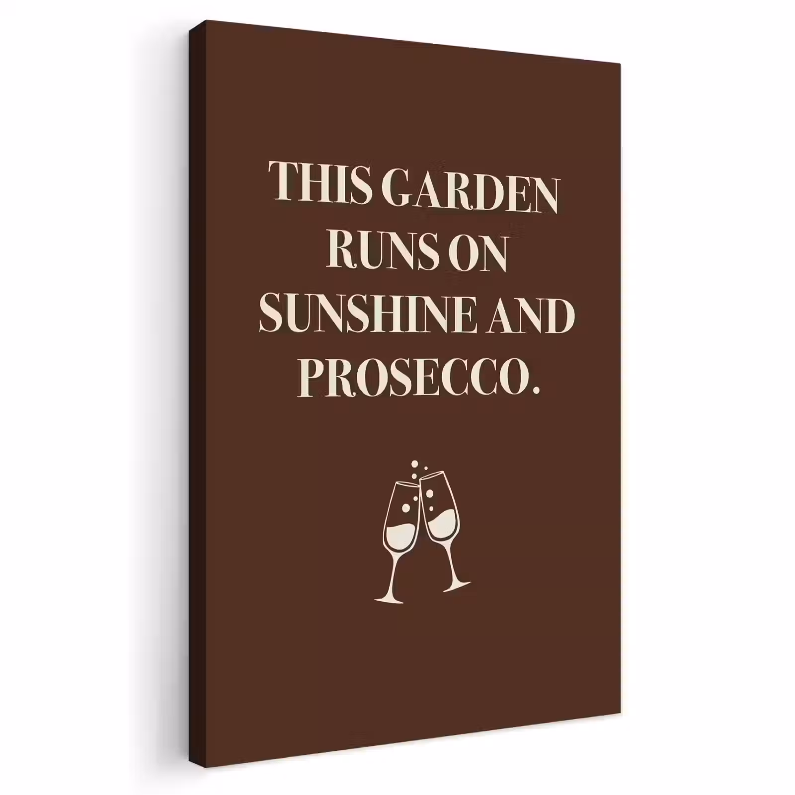 Buiten canvas - Bruin - Zomer - Quote - Drinken — 1