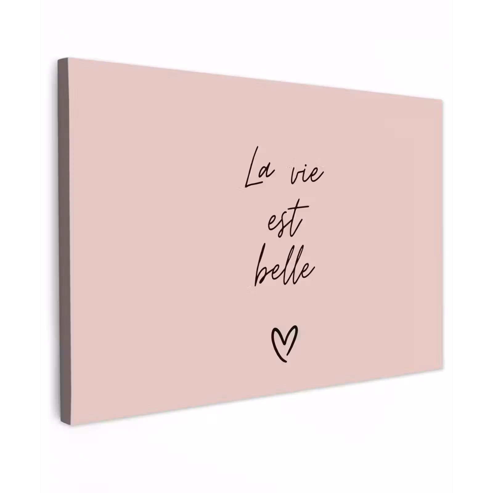 Buiten canvas - La vie est belle met Hart — 1