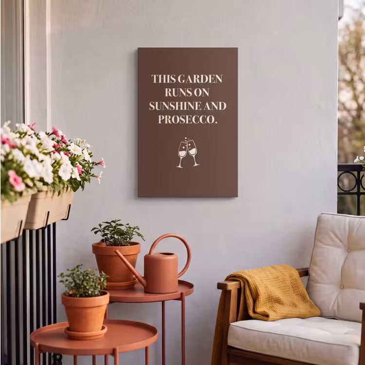 Buiten canvas - Bruin - Zomer - Quote - Drinken — 4