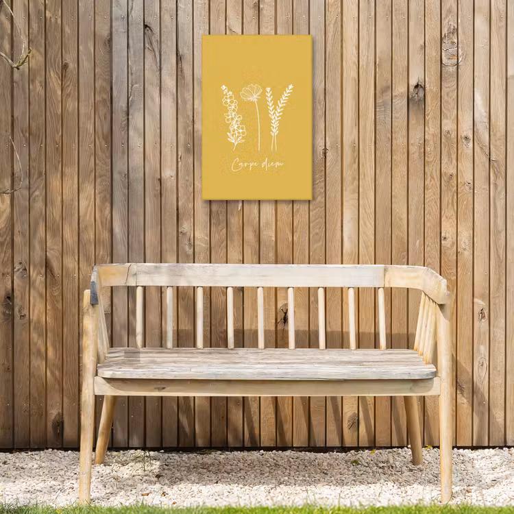 Buiten canvas - Carpe Diem met Bloemen — 3
