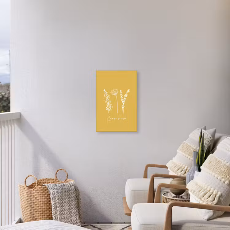 Buiten canvas - Carpe Diem met Bloemen — 4