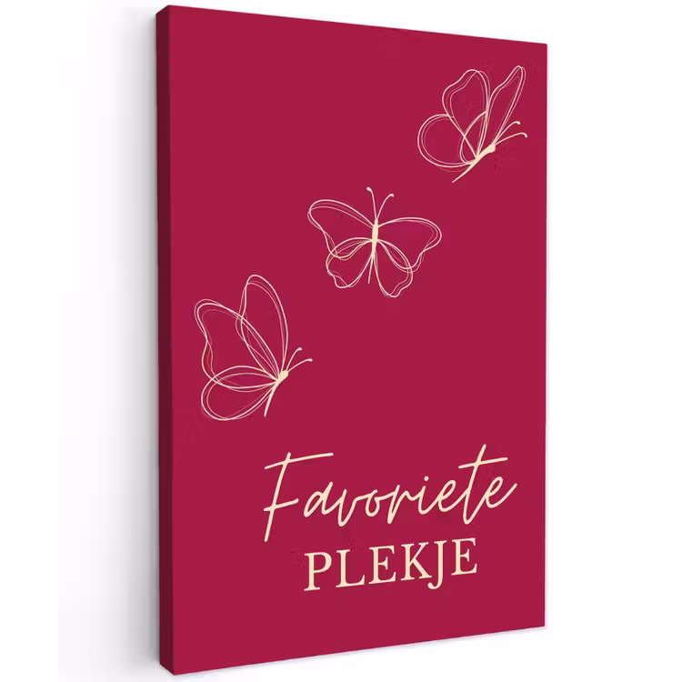 Buiten canvas - Favoriete plekje met Vlinders — 1
