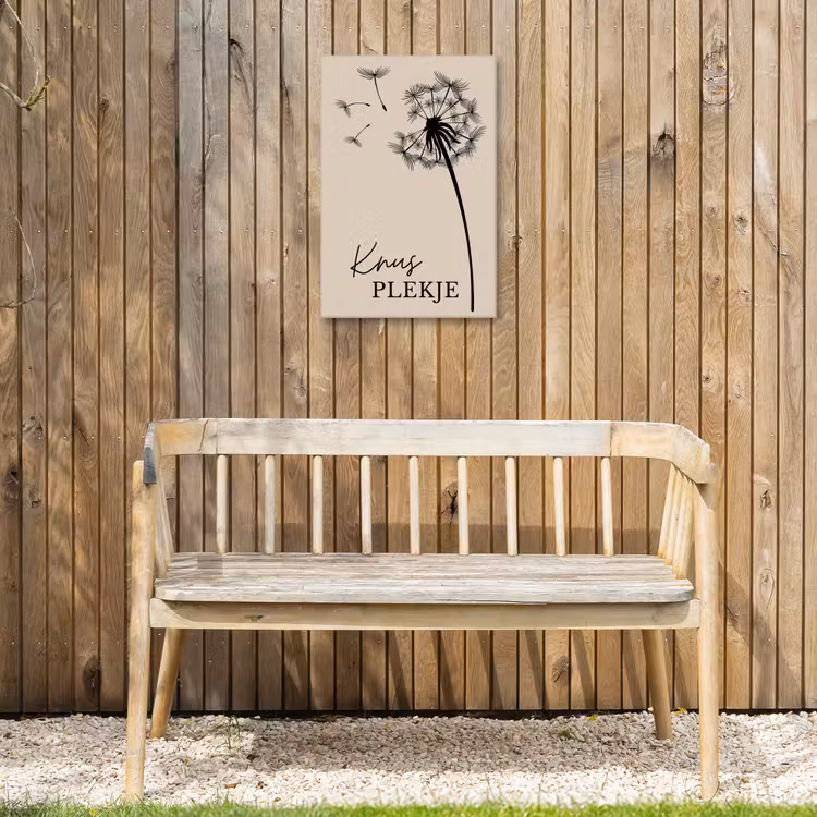 Buiten canvas - Knus Plekje met Paardenbloem — 3