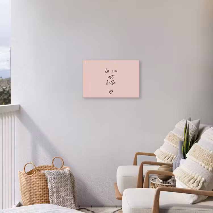 Buiten canvas - La vie est belle met Hart — 4