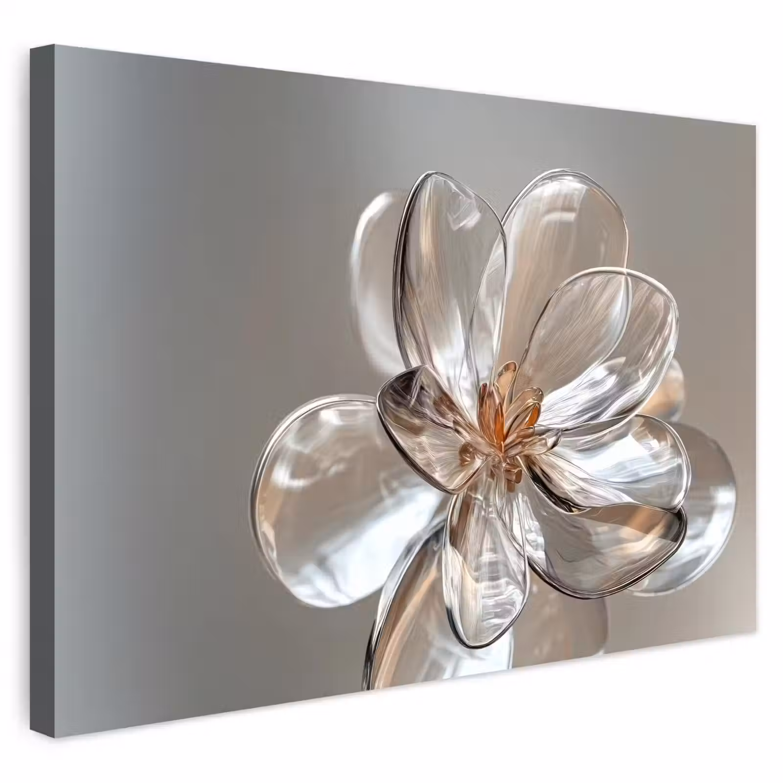 Buiten canvas - Bloem - Glazen - Doorzichtig — 1