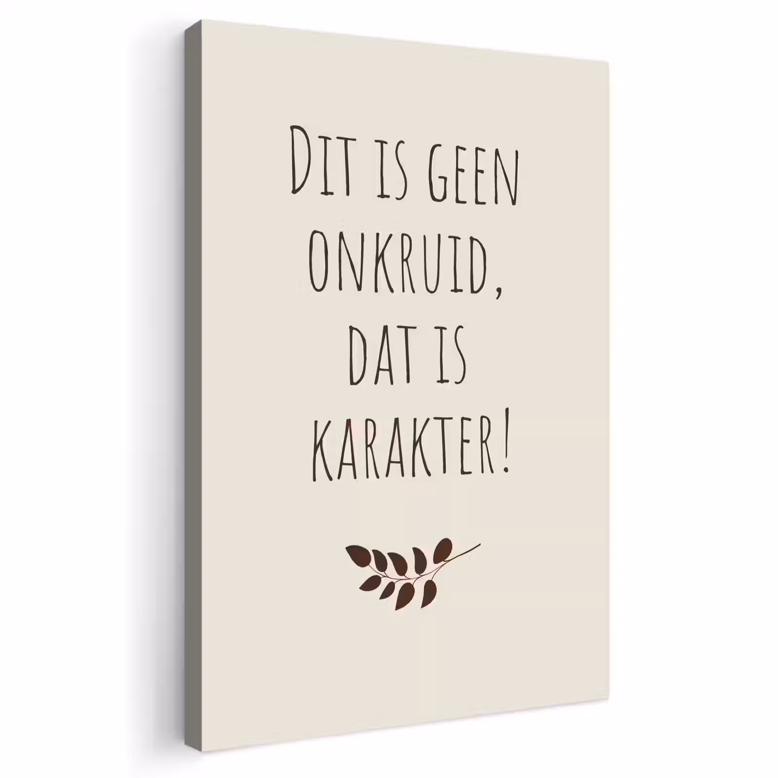 Buiten canvas - Bruin - Minimalistisch - Quote - Zomer — 1