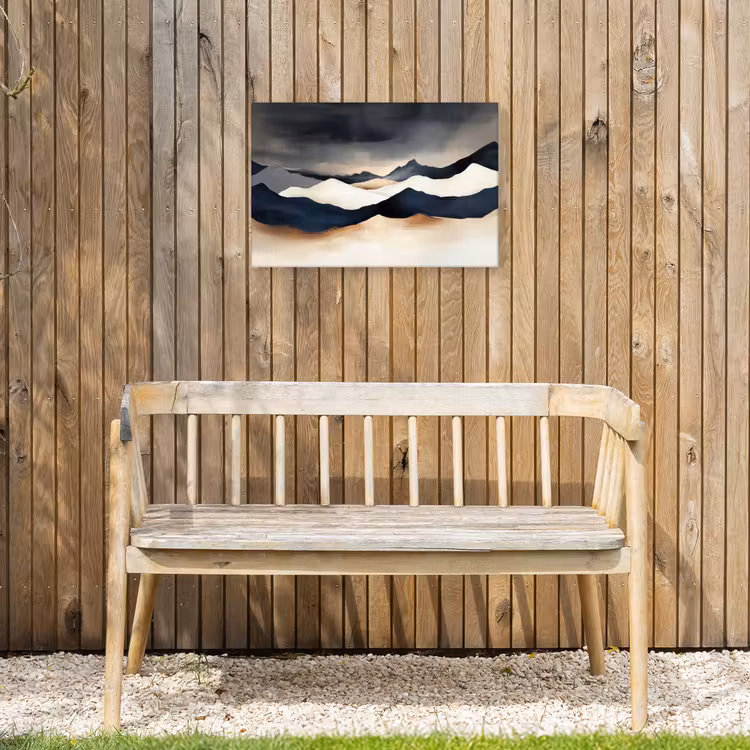 Buiten canvas - Bergen - Donkerblauw - Landschap — 3
