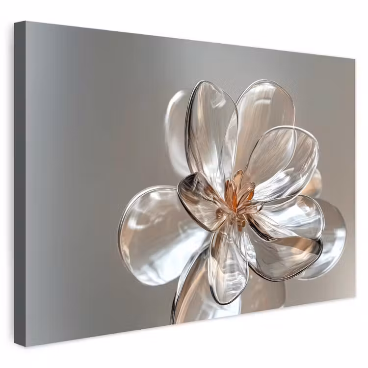 Buiten canvas - Bloem - Glazen - Doorzichtig — 1