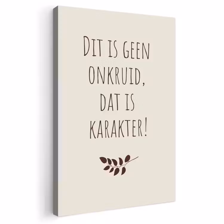 Buiten canvas - Bruin - Minimalistisch - Quote - Zomer — 1