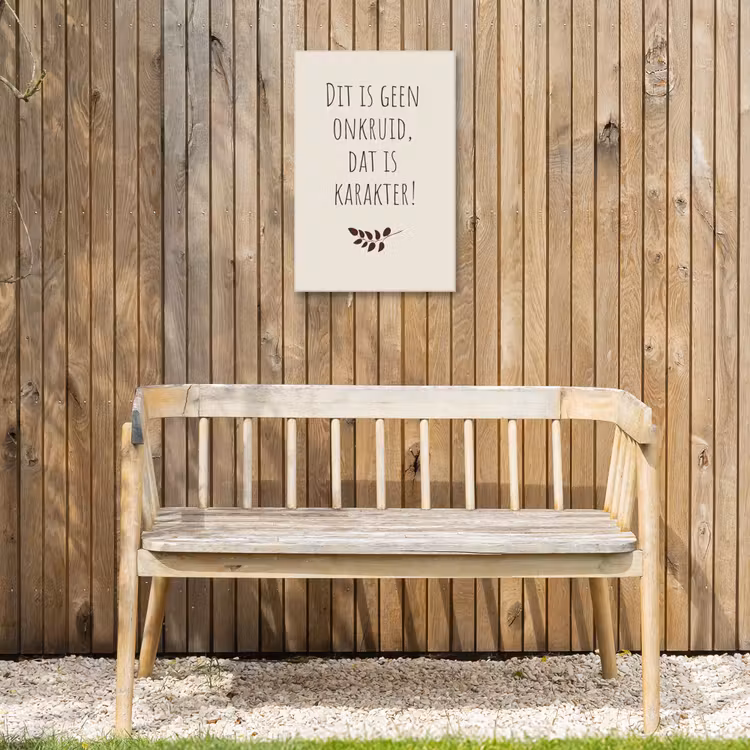 Buiten canvas - Bruin - Minimalistisch - Quote - Zomer — 3
