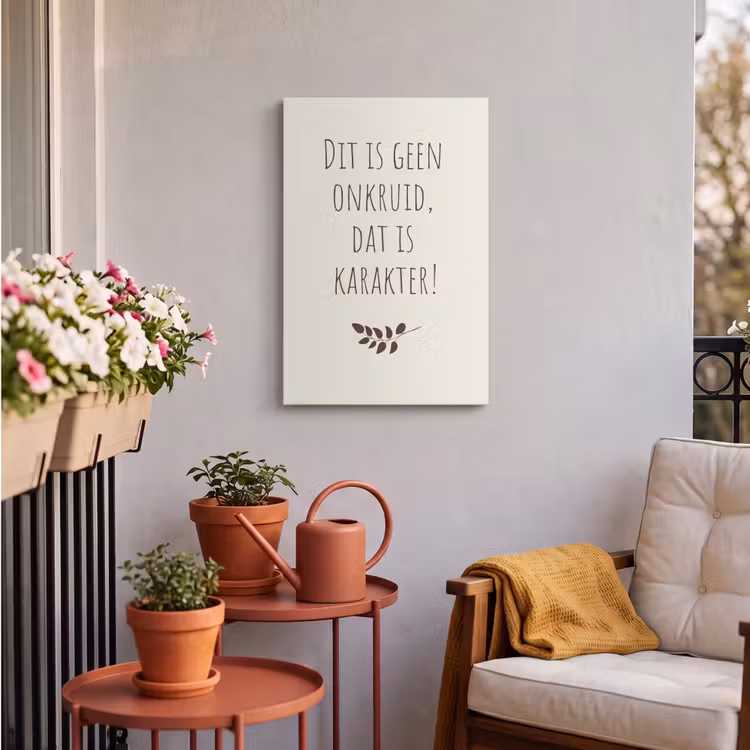 Buiten canvas - Bruin - Minimalistisch - Quote - Zomer — 4
