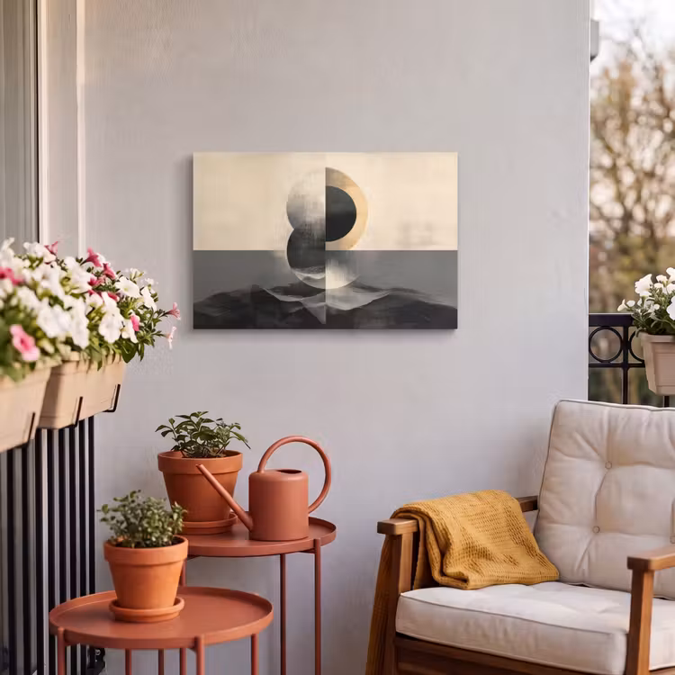 Buiten canvas - Cirkels - Schaduw - Abstract — 4