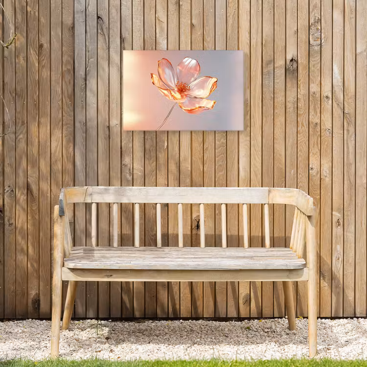 Buiten canvas - Glazen - Bloem - Roze — 3