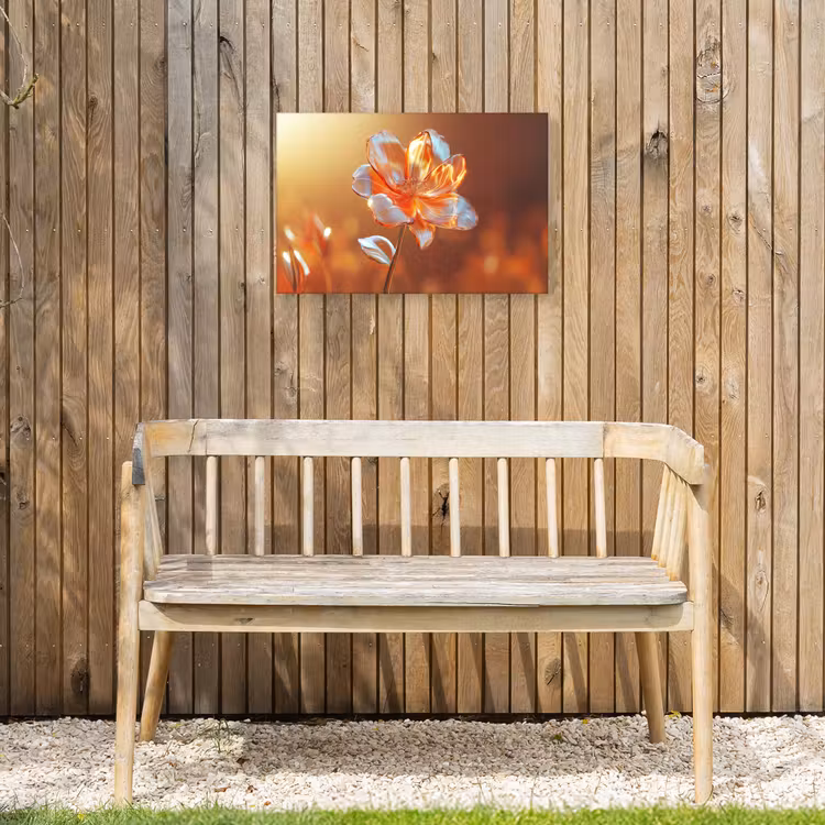 Buiten canvas - Glazen - Bloem - Zonlicht — 3