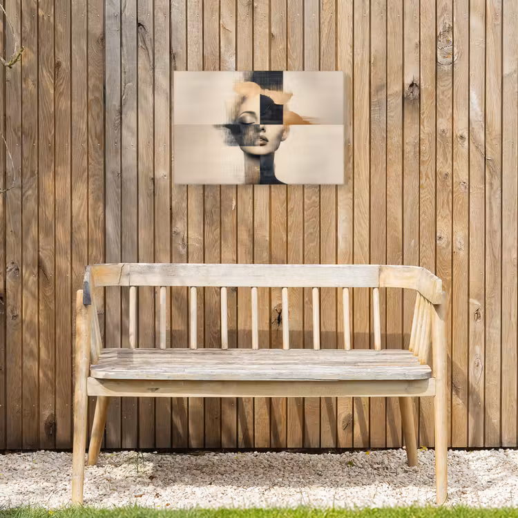 Buiten canvas - Goud - Vrouw - Rechthoeken — 3