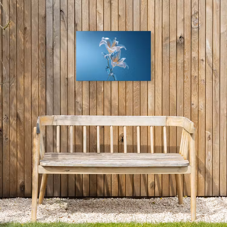 Buiten canvas - Lelies - Blauw - Glazen — 3