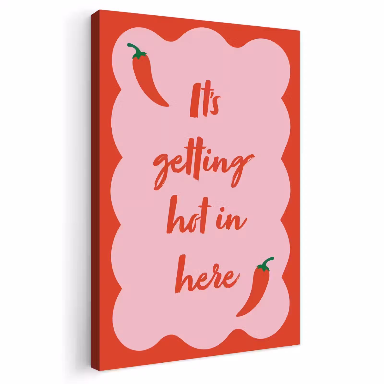 Buiten canvas - Chilipeper - Red - Hot - Quotes — 1