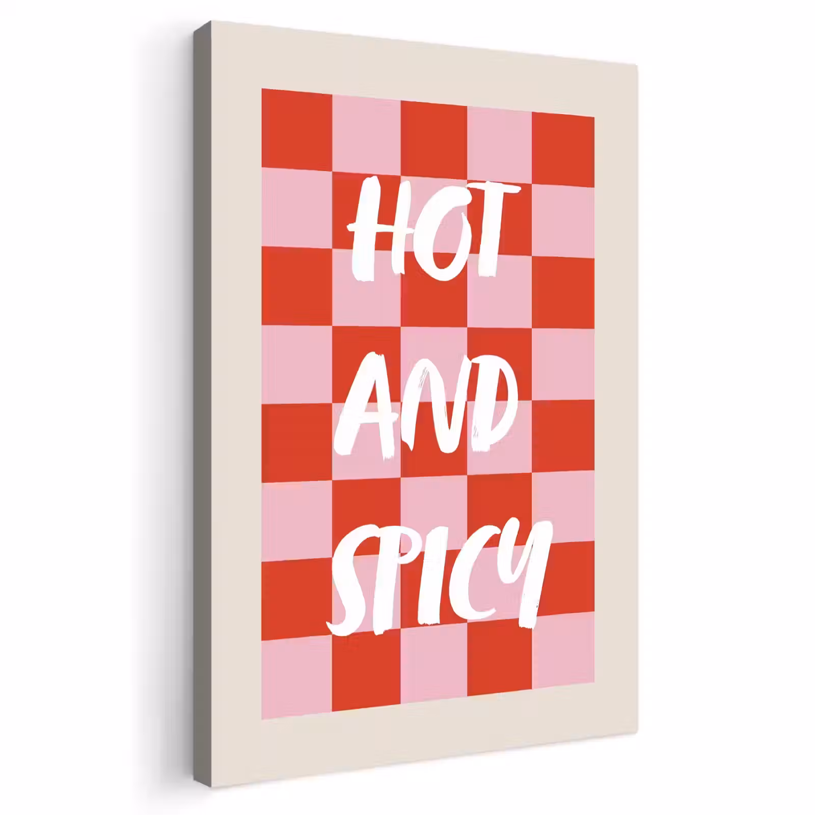 Buiten canvas - Hot - Spicy - Geruit - Rood — 1