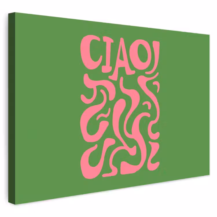 Buiten canvas - Abstract - Roze - Ciao - Vormen — 1