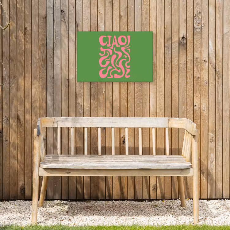 Buiten canvas - Abstract - Roze - Ciao - Vormen — 3