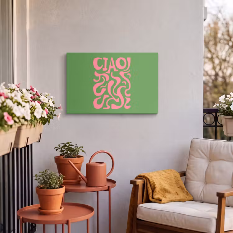Buiten canvas - Abstract - Roze - Ciao - Vormen — 4