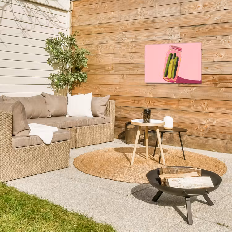 Buiten canvas - Augurken - Pot - Schaduw - Roze — 5