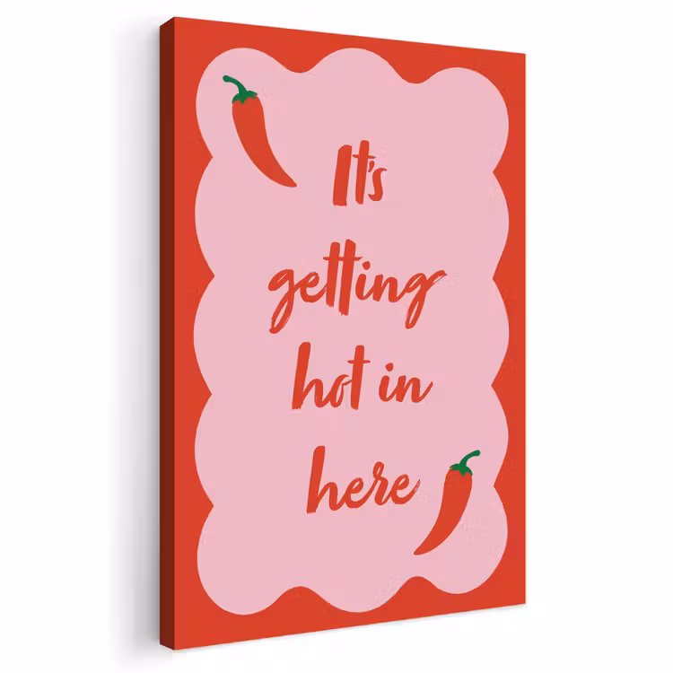 Buiten canvas - Chilipeper - Red - Hot - Quotes — 1