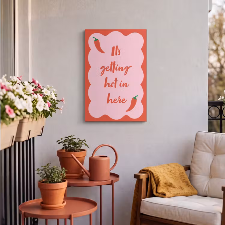 Buiten canvas - Chilipeper - Red - Hot - Quotes — 4