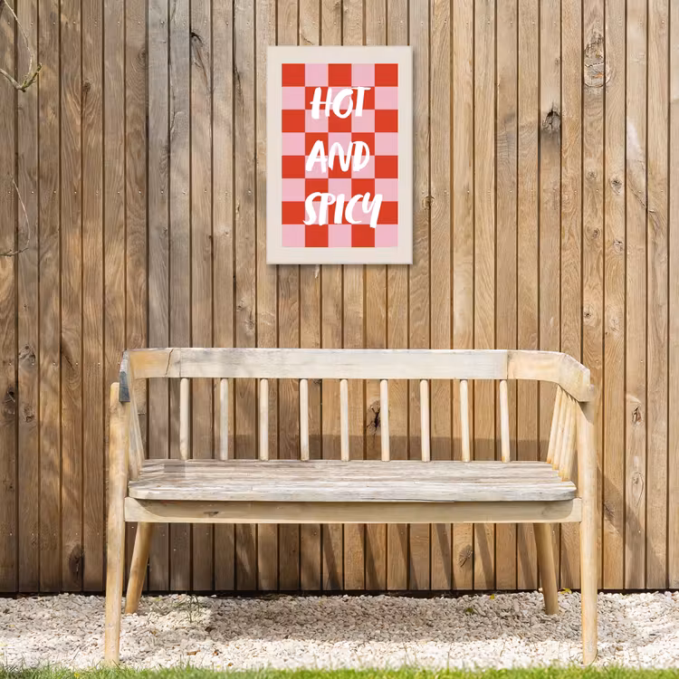 Buiten canvas - Hot - Spicy - Geruit - Rood — 3