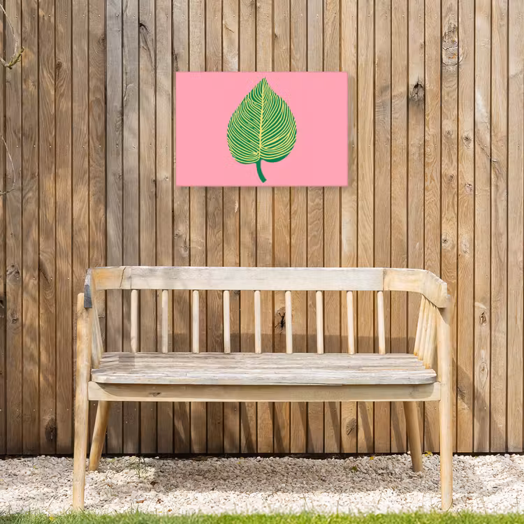 Buiten canvas - Illustratie - Blad - Minimalistisch - Groen — 3