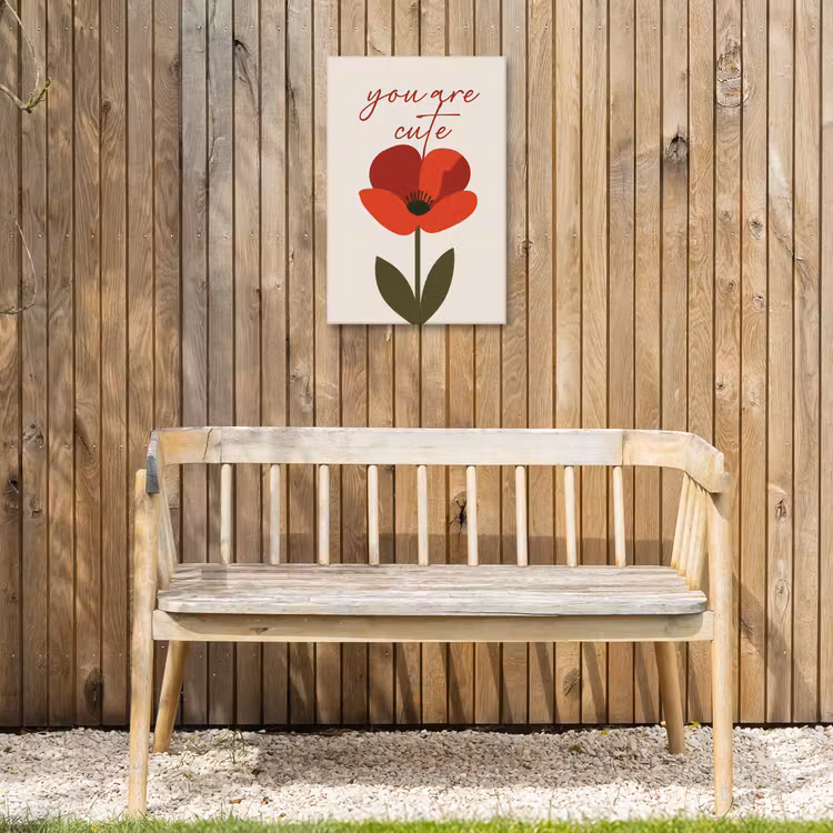 Buiten canvas - Klaproos - Bloem - Rood - Valentijn — 3