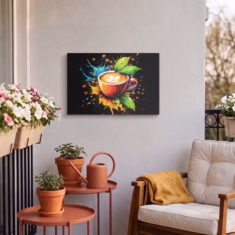 Buiten canvas - Koffie - Graffiti - Drinken - Abstract — 4