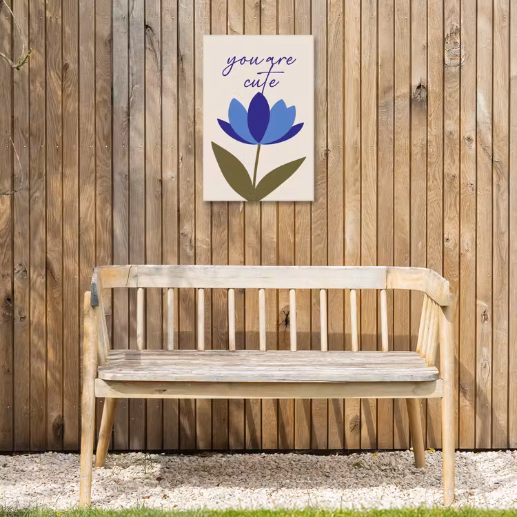 Buiten canvas - Korenbloem - Valentijn - Bloem - Blauw — 3