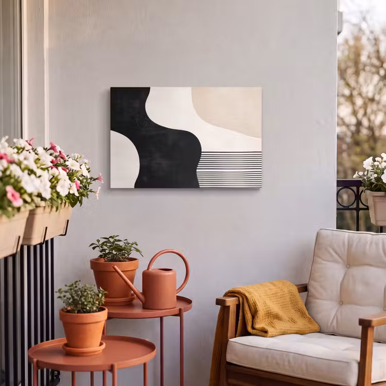 Buiten canvas - Abstract - Japandi - Beige - Modern — 4
