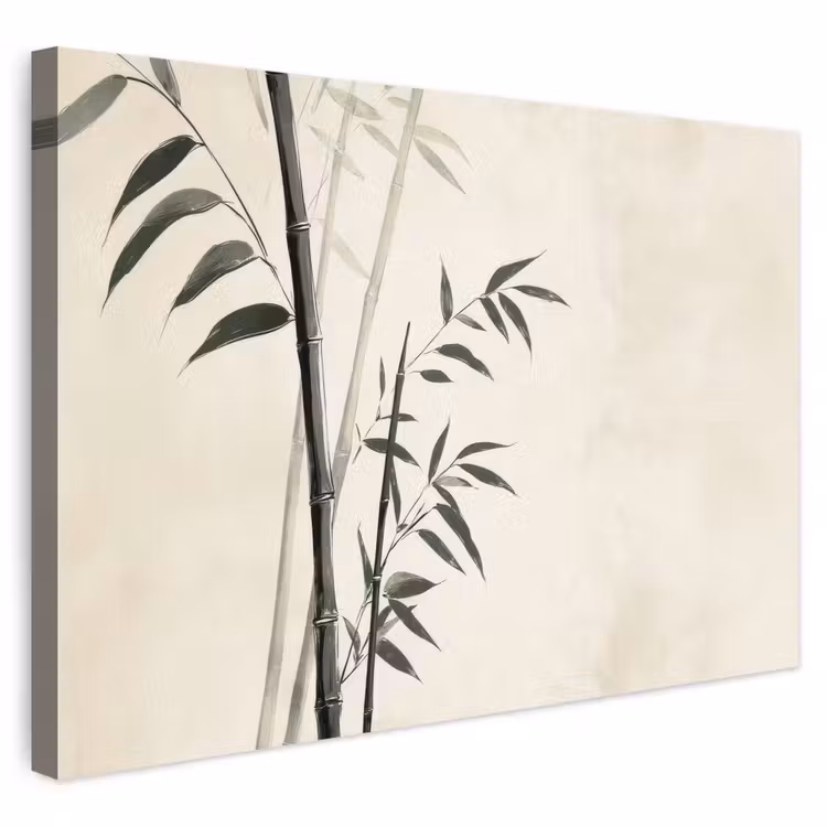 Buiten canvas - Japandi - Bamboe - Beige — 1