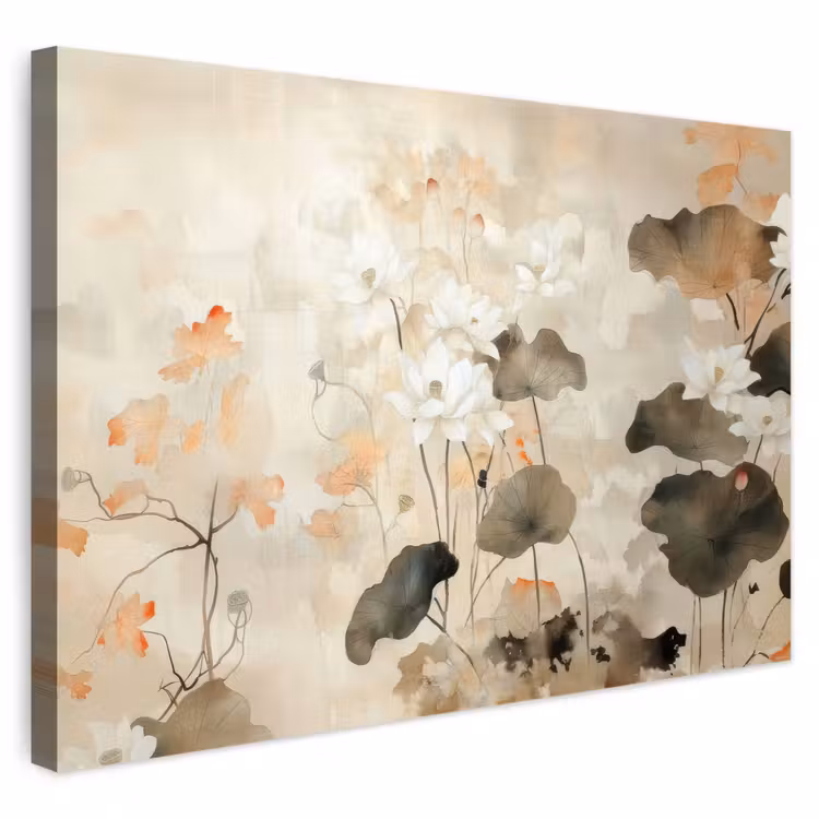 Buiten canvas - Bloemen - Japandi - Wabi sabi — 1