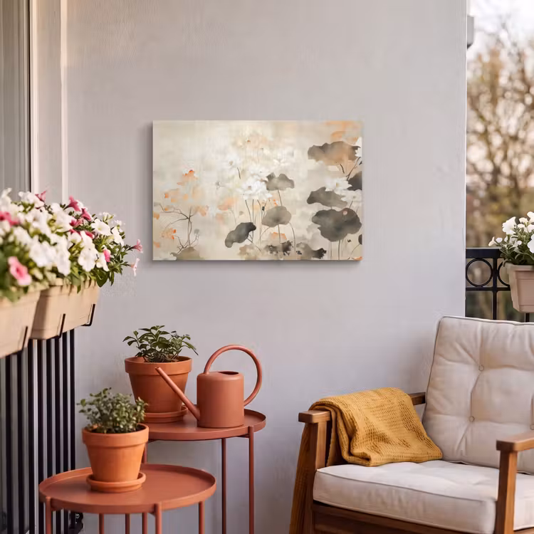 Buiten canvas - Bloemen - Japandi - Wabi sabi — 4