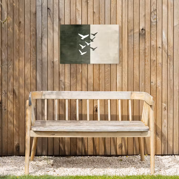 Buiten canvas - Japandi - Vogel - Groen — 3