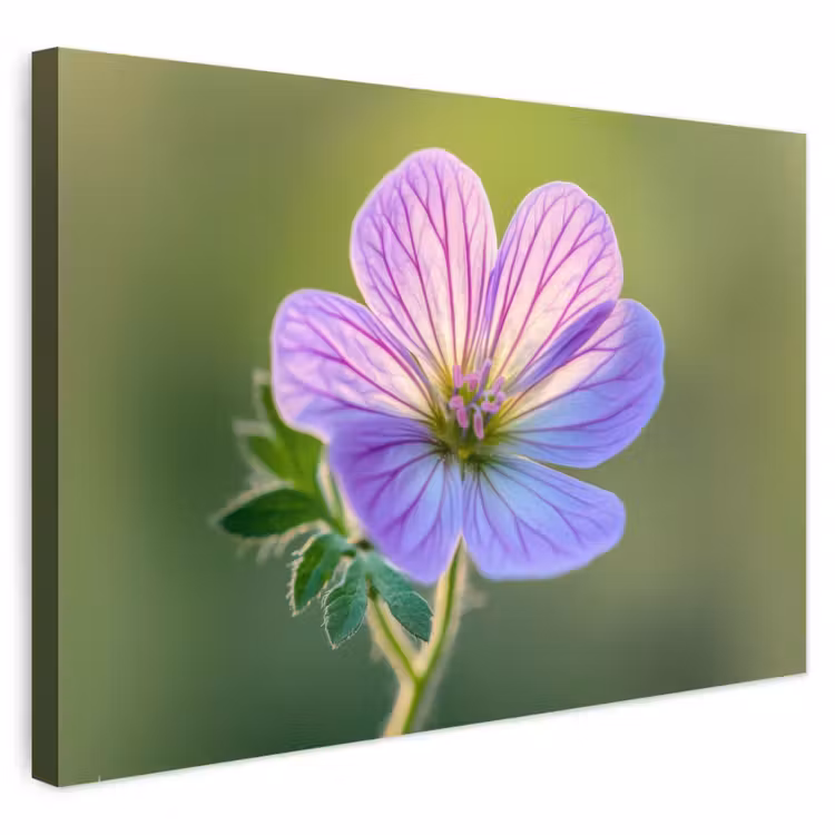Buiten canvas - Bloem - Close up - Paars — 1