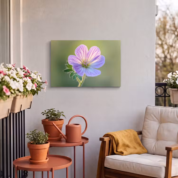 Buiten canvas - Bloem - Close up - Paars — 4