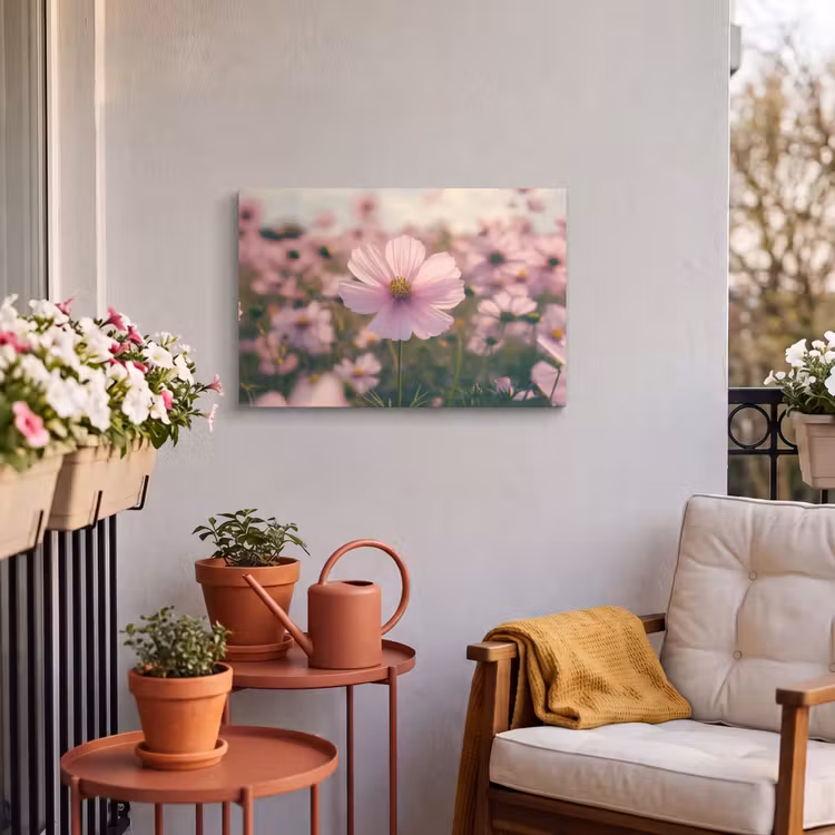 Buiten canvas - Bloemen - Paars - Wazig — 4