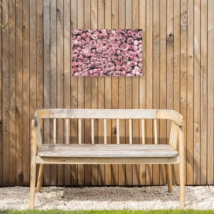 Buiten canvas - Bloemen - Rozen - Natuur - Roze - Botanisch — 3
