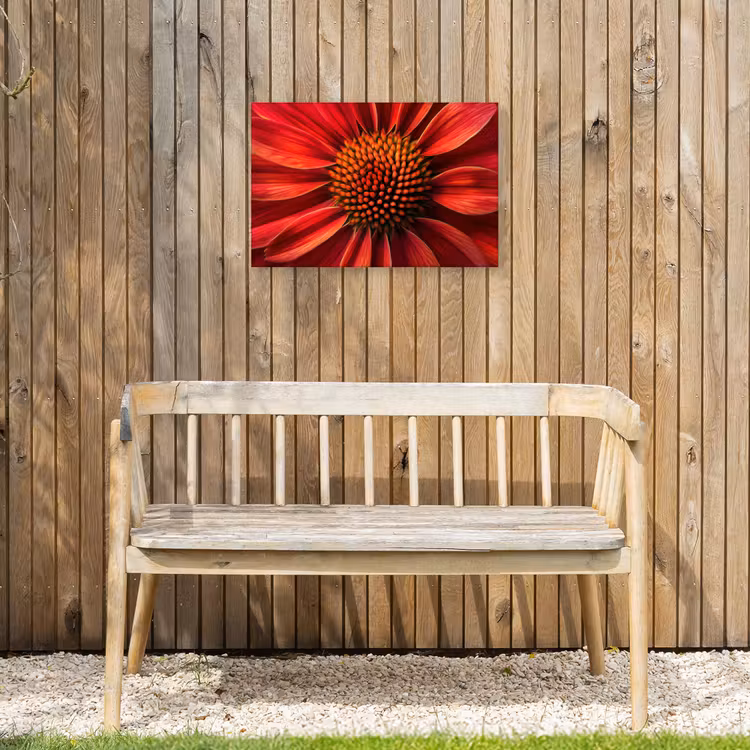 Buiten canvas - Close up - Bloem- Rood — 3