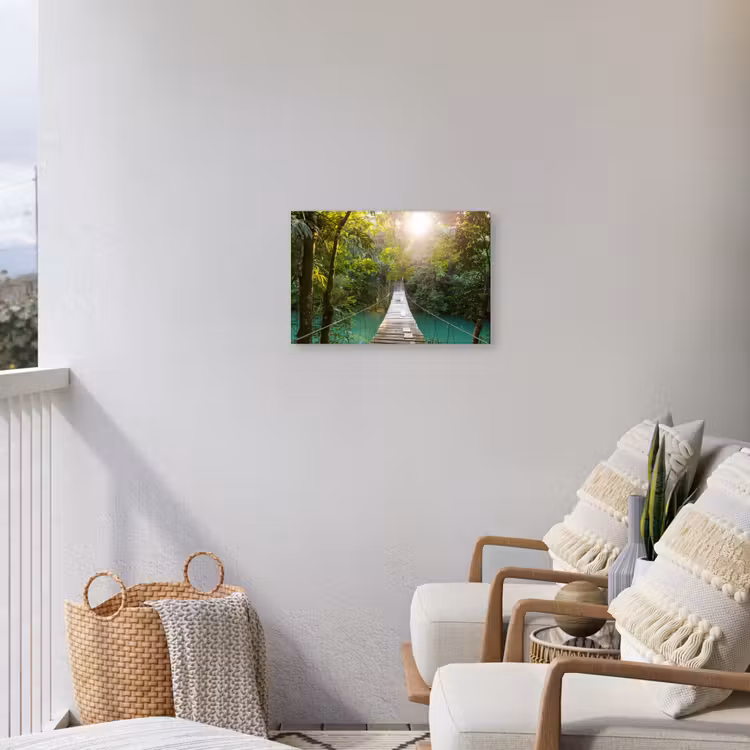 Buiten canvas - Hangbrug in het Regenwoud — 4