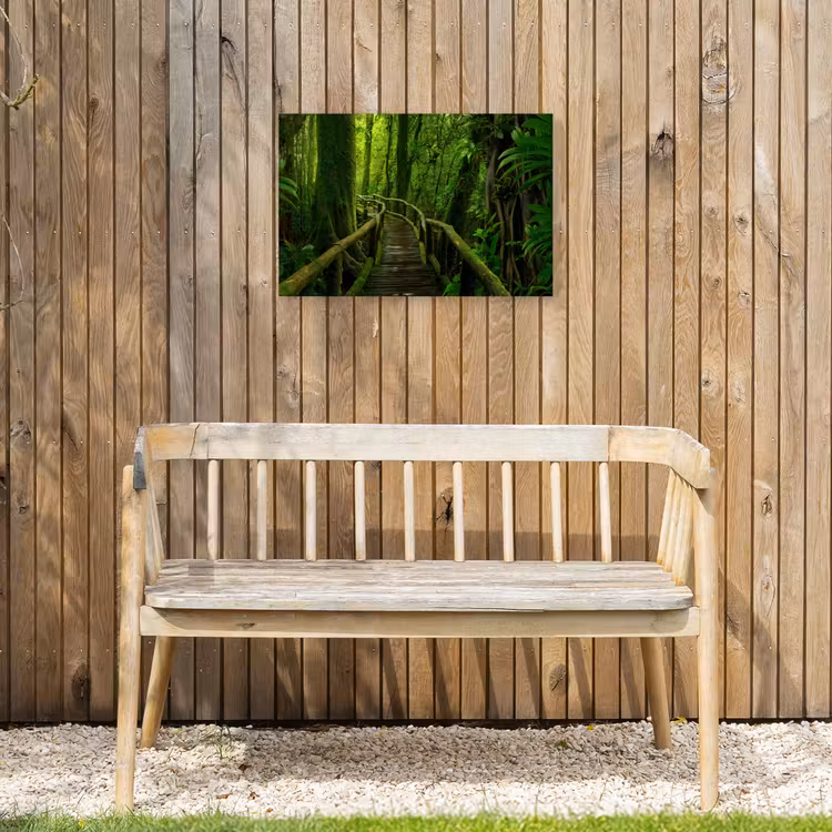 Buiten canvas - Jungle - Brug - Mos - Natuur - Tropisch — 3