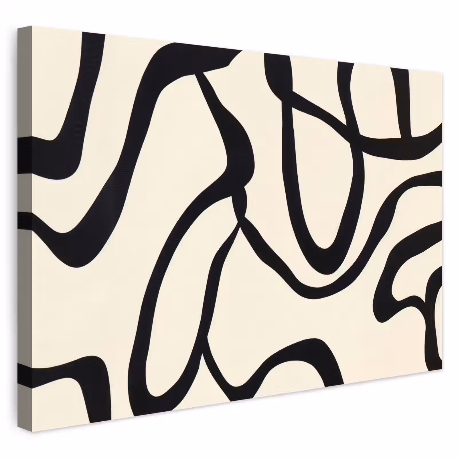 Buiten canvas - Abstract - Lijnen - Modern - Beige — 1