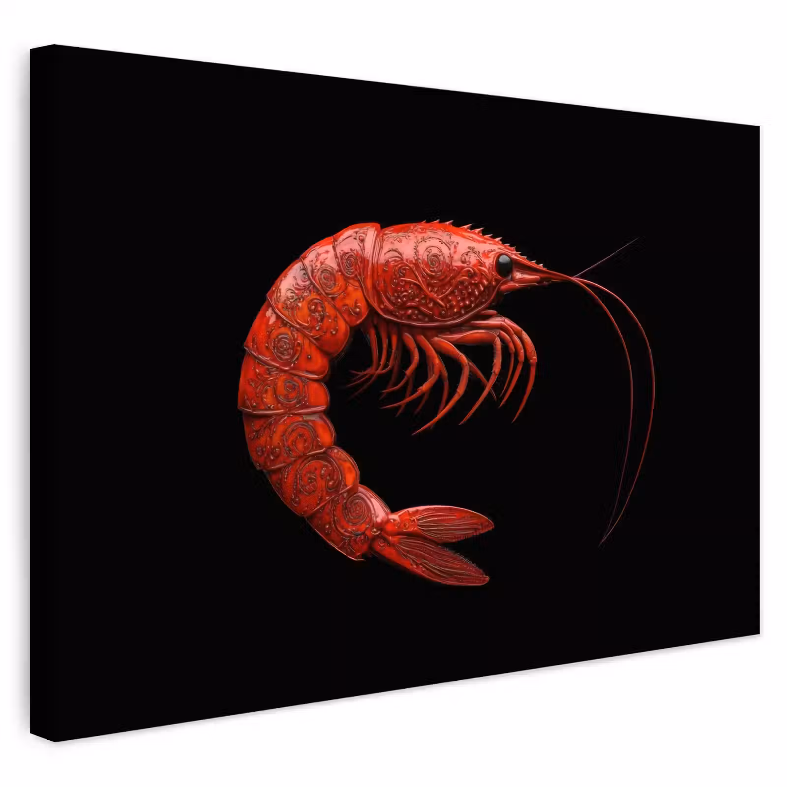 Buiten canvas - Garnaal - Rood - Dieren — 1