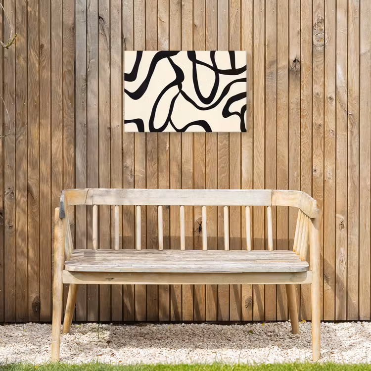 Buiten canvas - Abstract - Lijnen - Modern - Beige — 3
